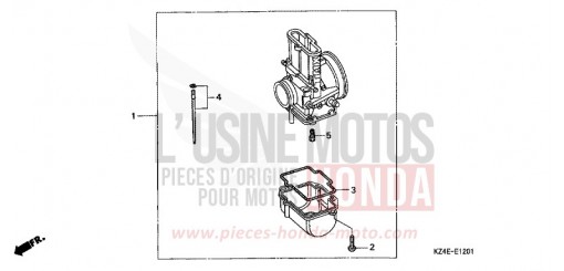 CARBURETOR OPTIONAL PARTS KIT CR125RY de 2000
